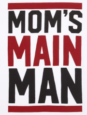 Boys Mom's Main Man Graphic Tee