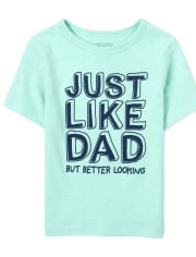 Baby And Toddler Boys Just Like Dad Graphic Tee