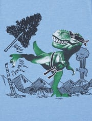 Camiseta estampada Dino Ninja para niños