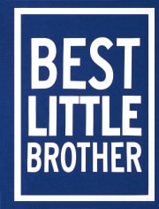 Camiseta estampada Best Little Brother para niño