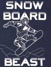 Boys Snow Board Graphic Tee