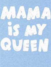 Baby And Toddler Boys Mama Is My Queen Graphic Tee