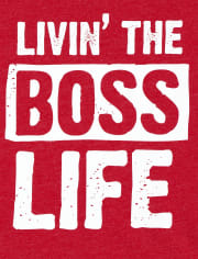 Baby And Toddler Boys Boss Life Graphic Tee