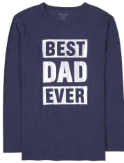 Mens Matching Family Foil Best Ever Graphic Tee