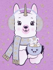 Girls Llamacorn Graphic Tee