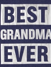 Camiseta con estampado familiar "Best Ever" a juego para mujer