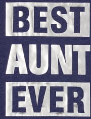 Camiseta con estampado familiar "Best Ever" a juego para mujer