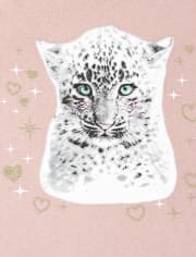 Girls Cheetah Graphic Tee
