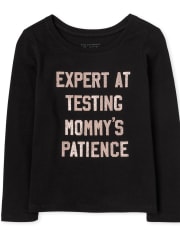 Baby And Toddler Girls Mommy's Patience Graphic Tee