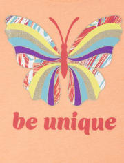 Girls Butterfly Graphic Tee