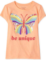 Girls Butterfly Graphic Tee