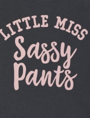 Baby And Toddler Girls Sassy Graphic Tee 2-Pack