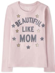 Camiseta gráfica Girls Beautiful Like Mom