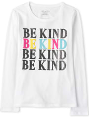 T-shirt graphique Be Kind pour filles