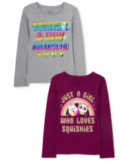Girls Squishies Graphic Tee 2-Pack