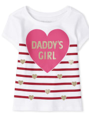 Baby And Toddler Girls Daddy's Girl Graphic Tee
