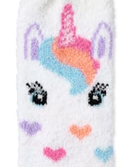 Girls Unicorn Cozy Socks 2-Pack