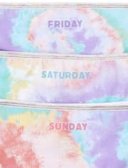 Girls Tie Dye Days Of The Week Hipster Underwear 7-Pack