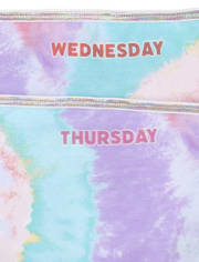 Girls Tie Dye Days Of The Week Hipster Underwear 7-Pack