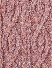 Girls Chenille Cable Knit Infinity Scarf