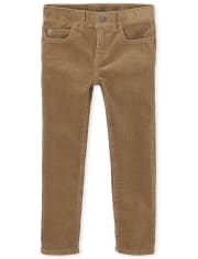 Pantalones pitillo de pana elásticos para niños