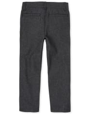 Boys Herringbone Skinny Dress Pants