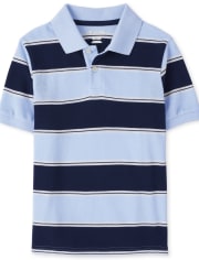 Polo de piqué a rayas para niño