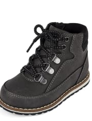 Toddler Boys Lace Up Moc Boots