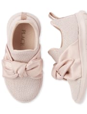 Toddler Girls Bow Pull On Sneakers