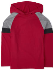 Haut à capuche color block pour garçon
