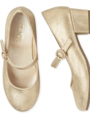 Zapatos de tacón brillante para niñas