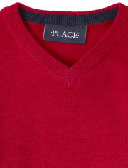 Toddler Boys V Neck Sweater