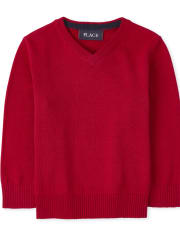 Toddler Boys V Neck Sweater