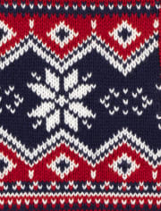 Toddler Boys Fairisle Mock Neck Sweater