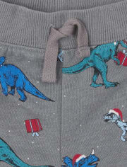Baby And Toddler Boys Christmas Dino Outfit Set