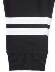 Pantalon de jogging en molleton à rayures pour bébés et tout-petits garçons