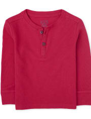 Toddler Boys Thermal Henley Top