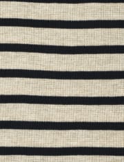 Toddler Boys Striped Thermal Top
