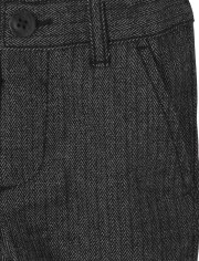 Toddler Boys Herringbone Skinny Dress Pants