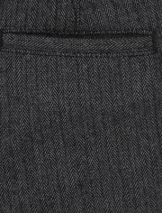 Toddler Boys Herringbone Skinny Dress Pants