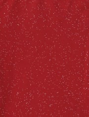 Baby And Toddler Girls Glitter Ruffle French Terry Jeggings