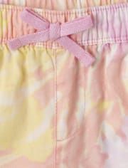 Baby And Toddler Girls Tie Dye Pull On Beach Pants
