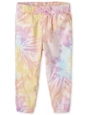 Baby And Toddler Girls Tie Dye Pull On Beach Pants