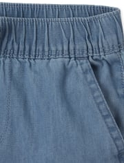 Baby And Toddler Girls Denim Pull On Beach Pants