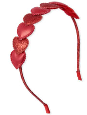Girls Glitter Heart Headband