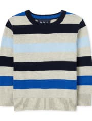 Toddler Boys Striped Sweater