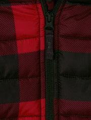 Toddler Boys Buffalo Plaid Puffer Jacket