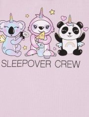 Girls Sleepover Crew Snug Fit Cotton Pajamas