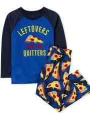 Boys Pizza Leftovers Pajamas