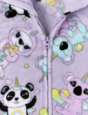 Pijama de una pieza de forro polar Squishies para niñas